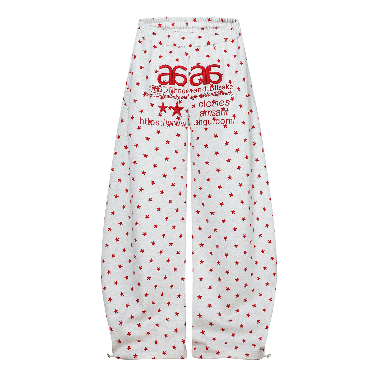 Omirad Star Print Wide-Leg Pants