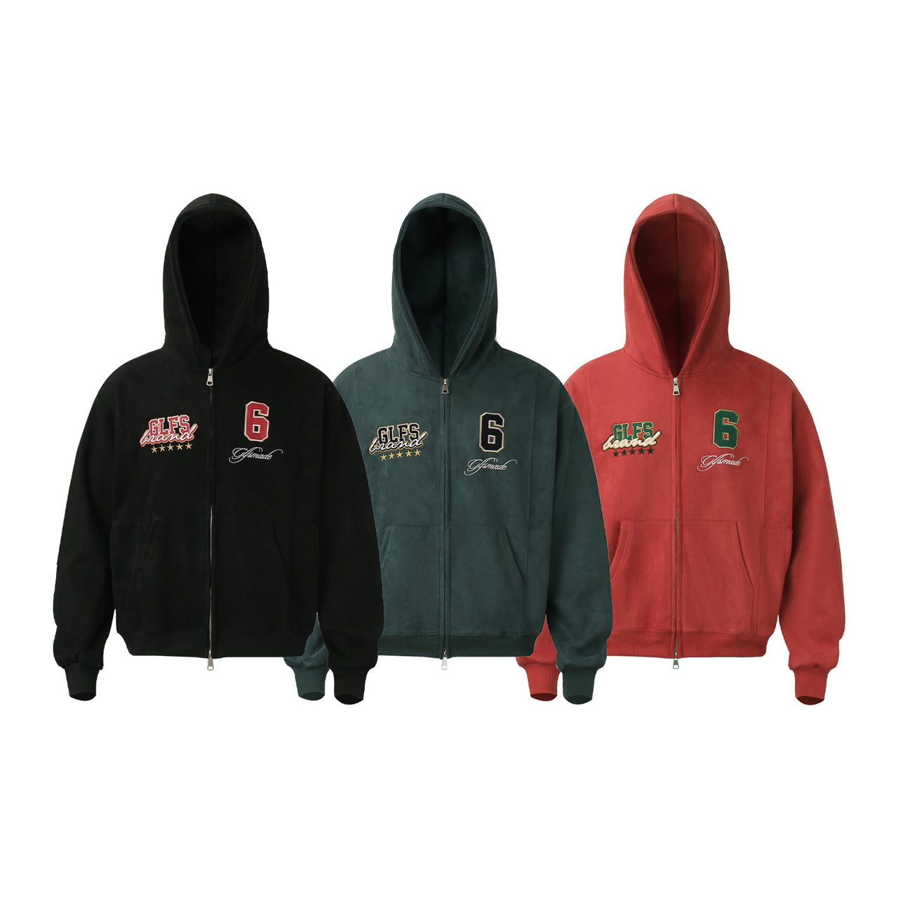 American Streetwear Embroidered Hoodie