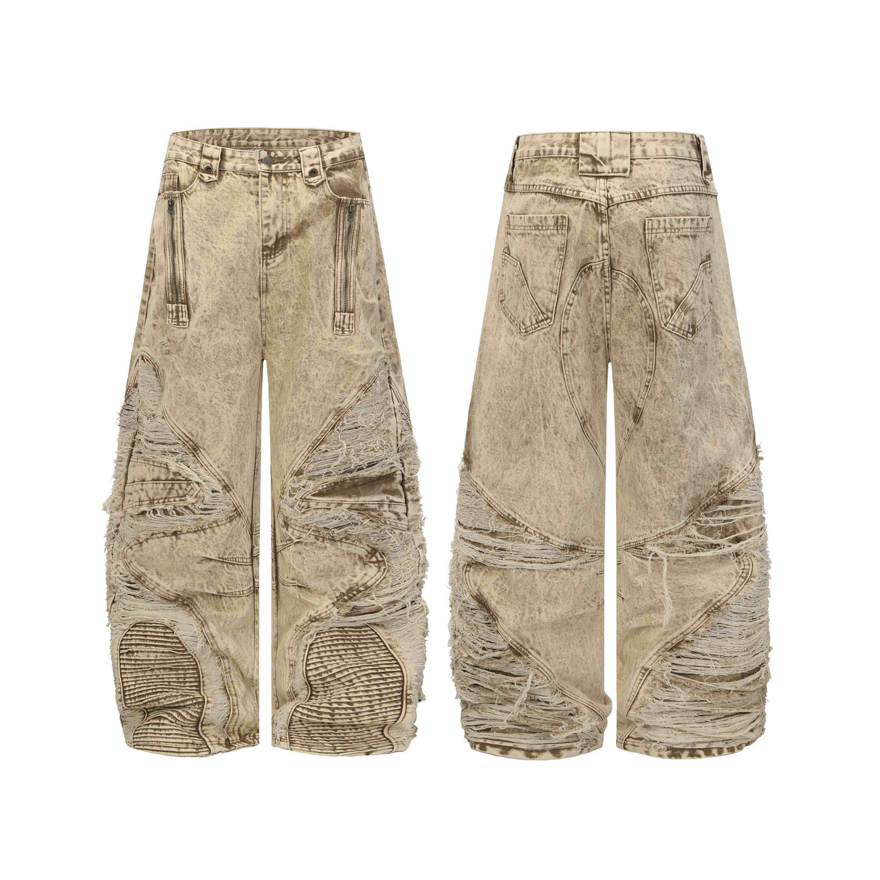 Omirad “Vintage Distressed Panel Jeans”