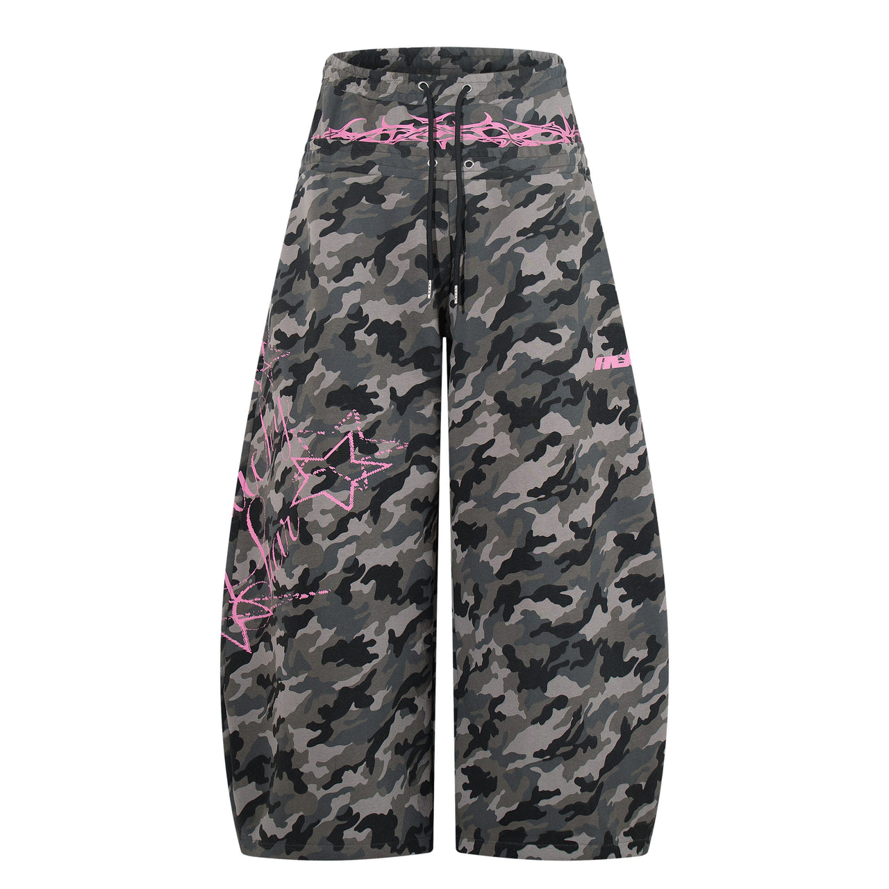 Omirad “Camo Graffiti Wide-Leg Pants”
