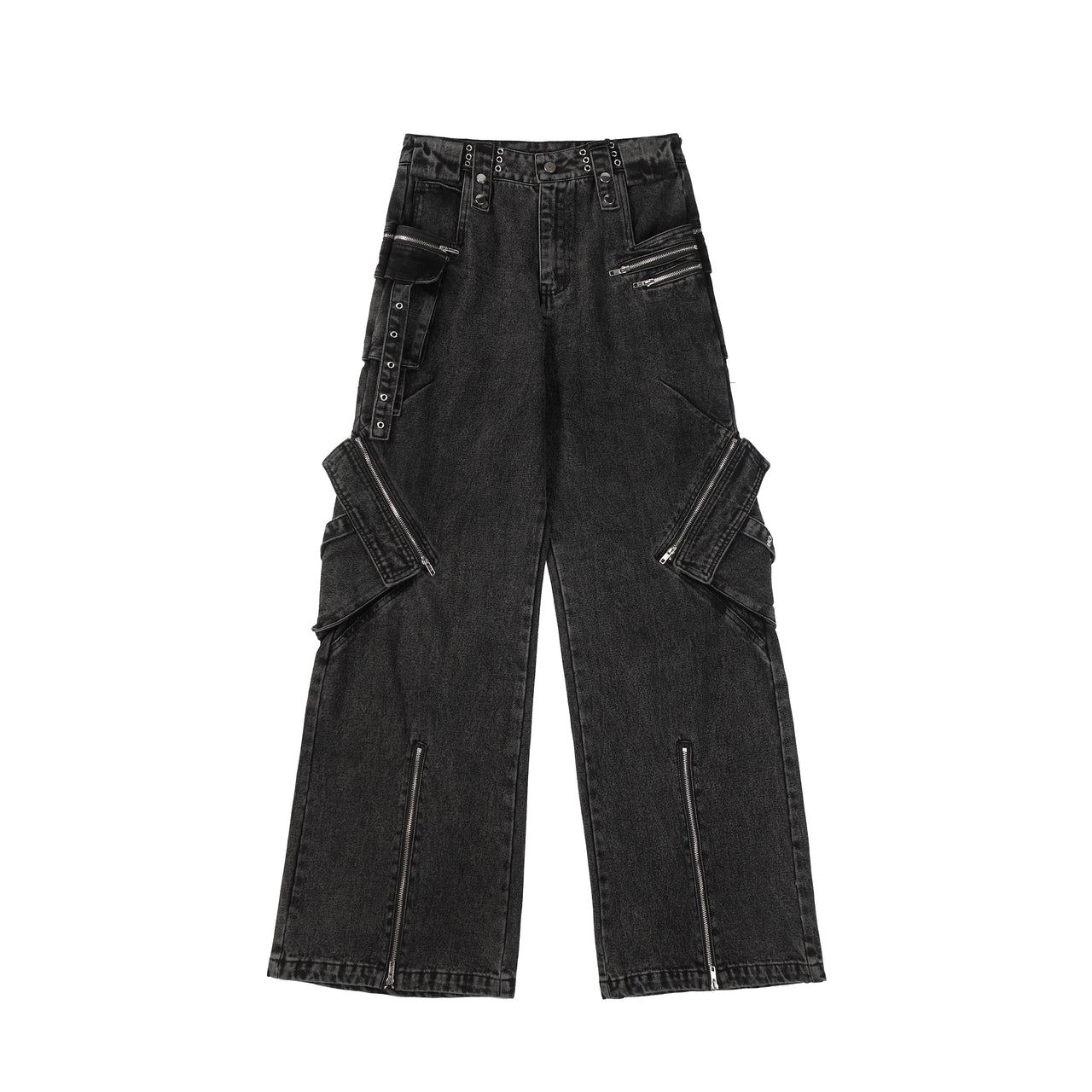 Denim Cargo Pants