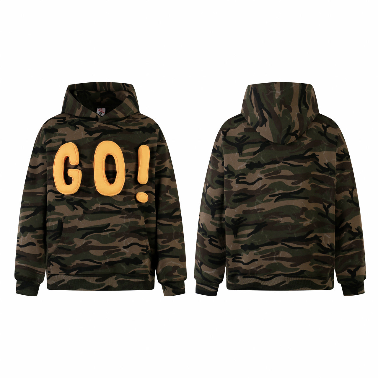American Streetwear Camo Oversized Hoodie