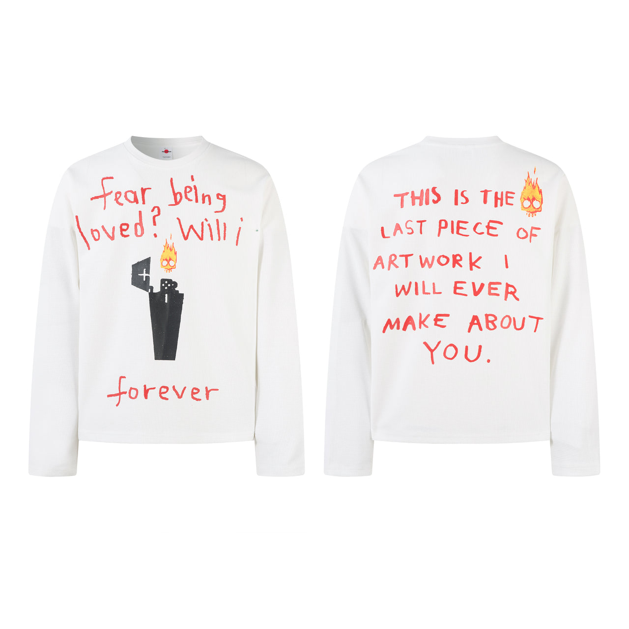 American High Street Lighter Print Waffle Sweatshirt