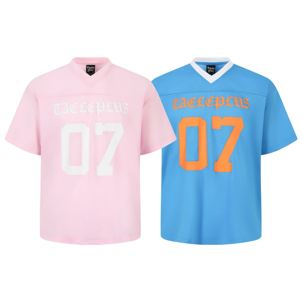 American Vintage Mesh V-Neck Gothic Tee