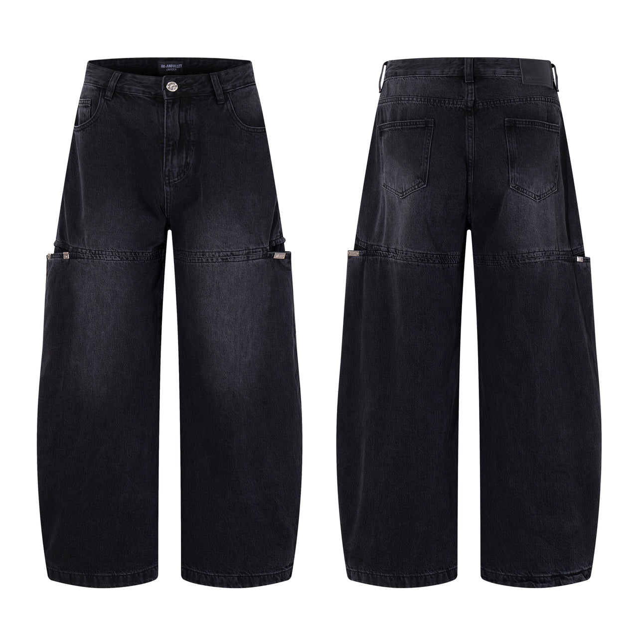American Street Style Patchwork Jeans