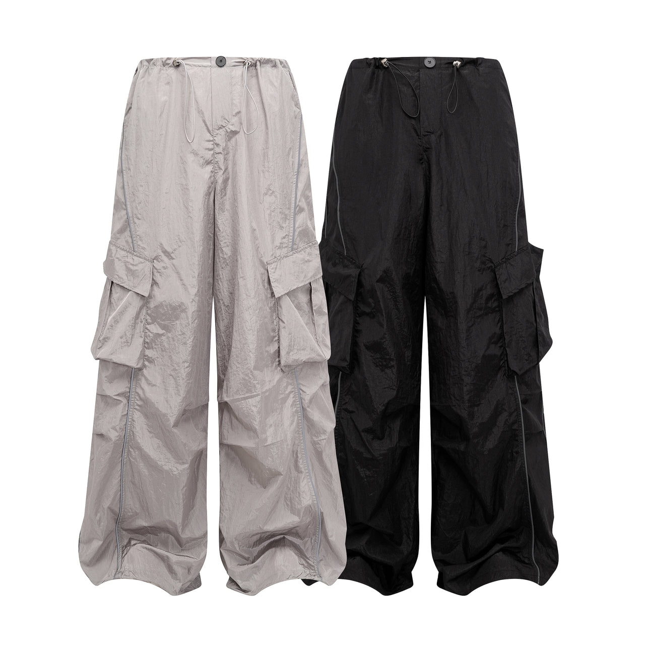 American Streetwear Pleated Casual Pants