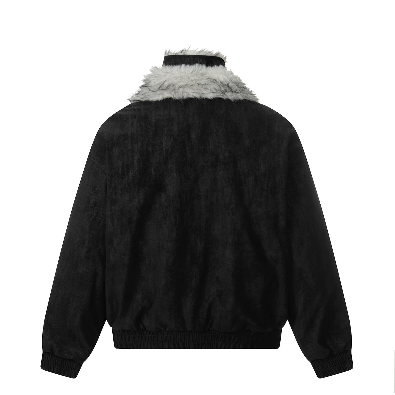 Omirad Faux Fur Trim High-Neck Bomber Jacket