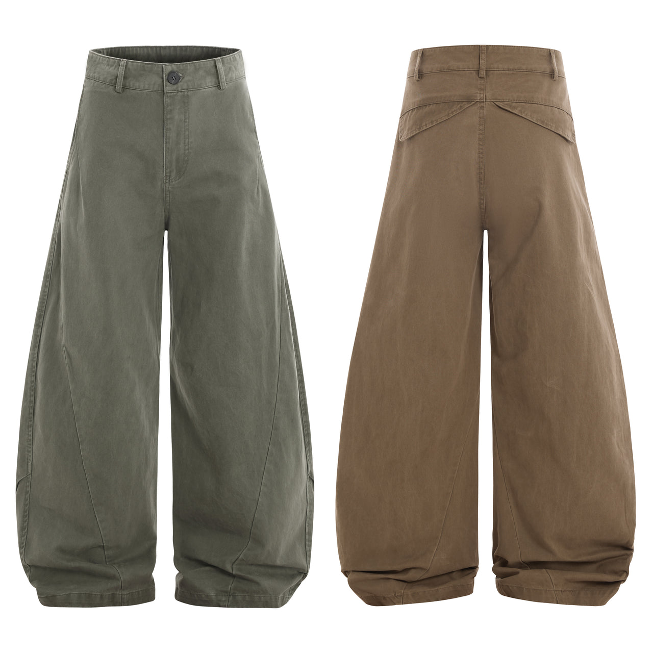 American Vintage Patchwork Curved Blade Cargo Pants