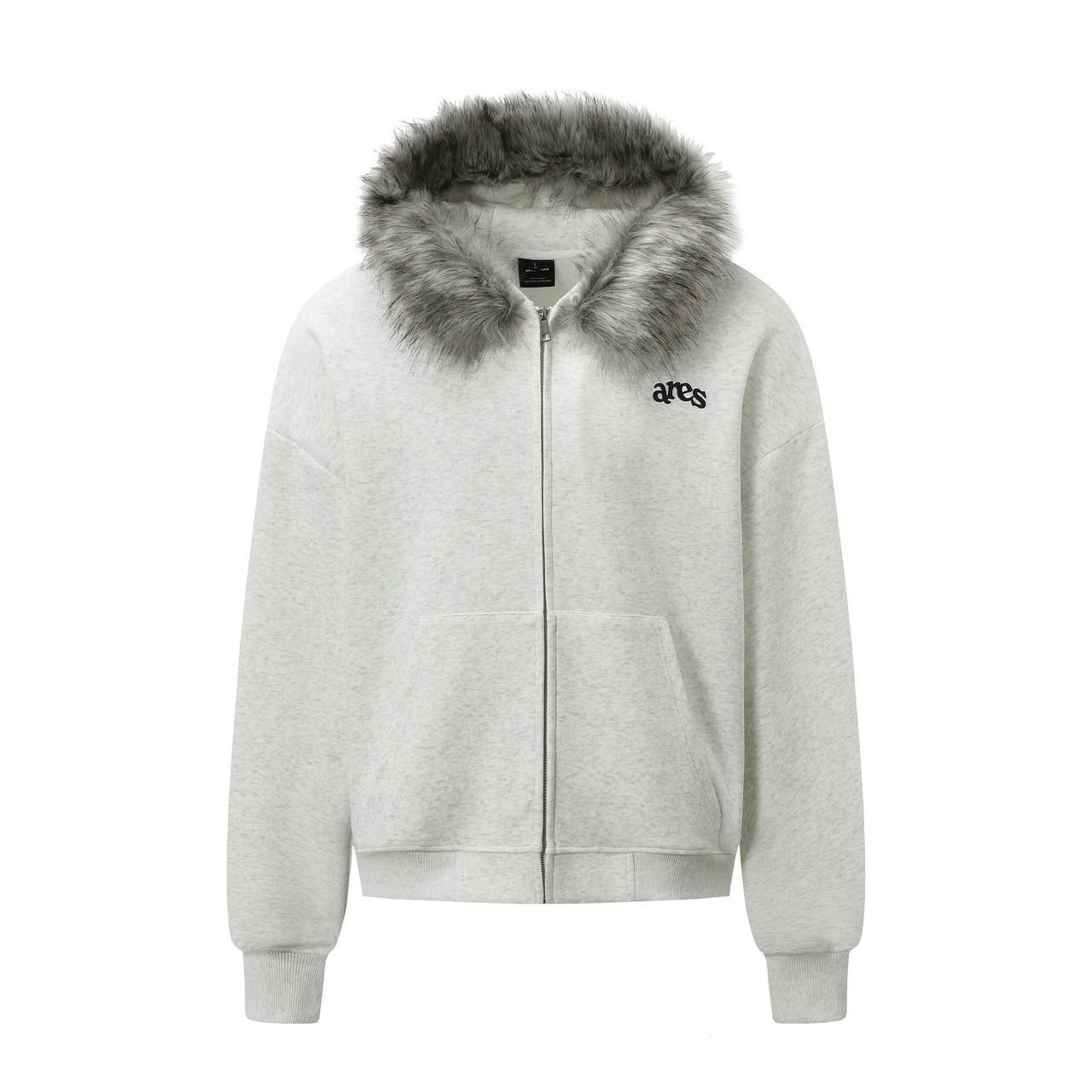 American Vintage Fur Collar Zip Hoodie