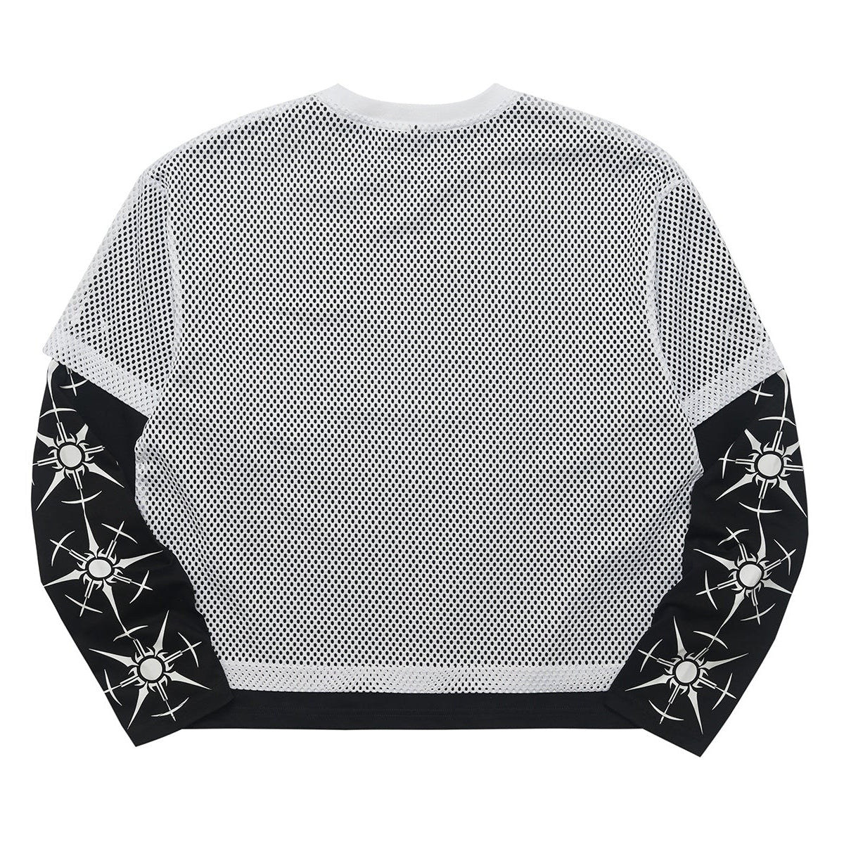 Omirad Layered Mesh Graphic Long Sleeve Tee