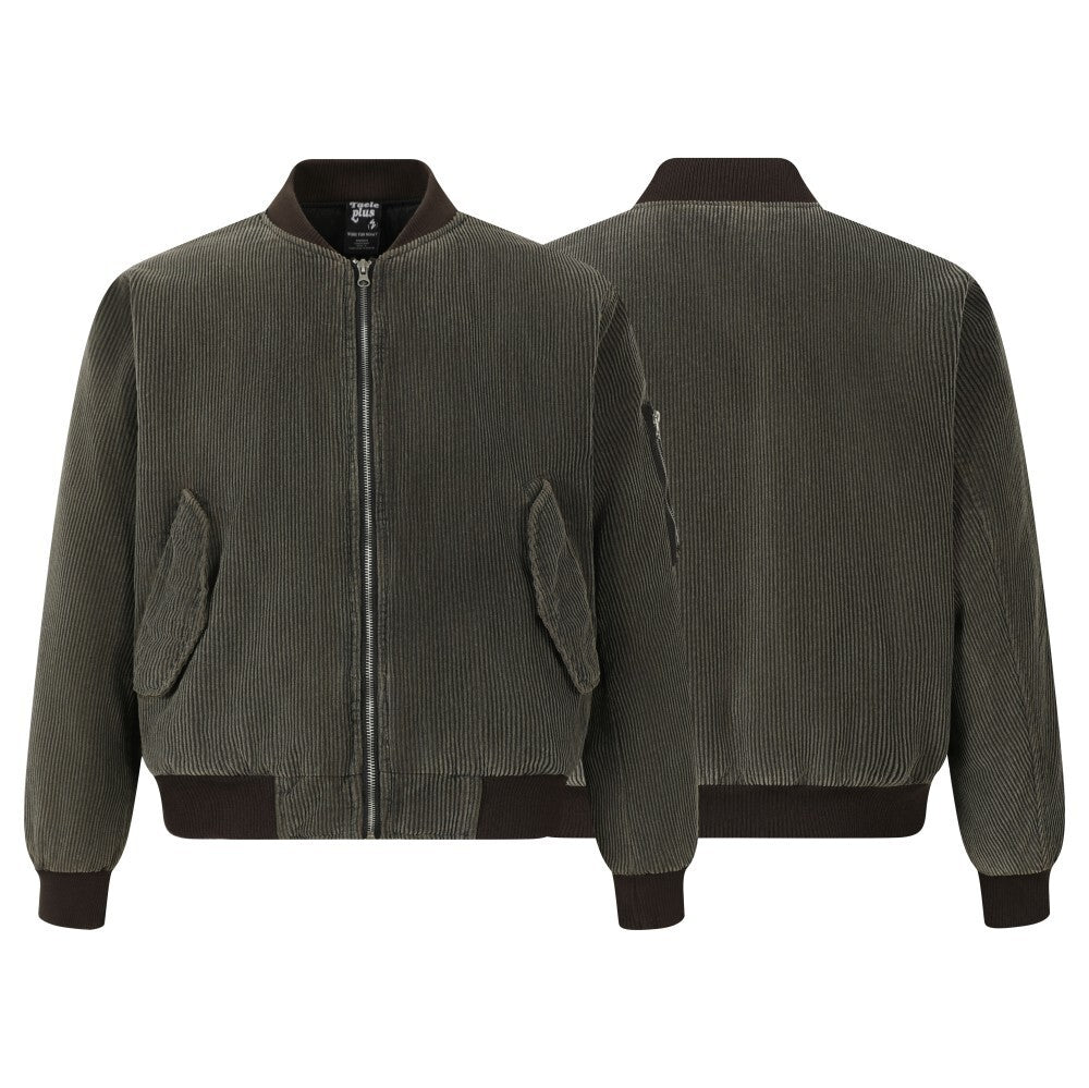 Streetwear Vintage Heavy Corduroy Washed Padded Jacket