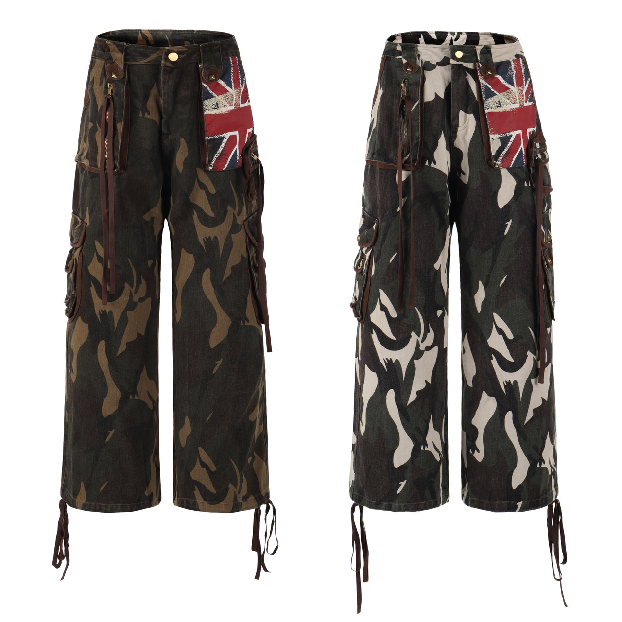 American Streetwear Camo Cargo Jeans