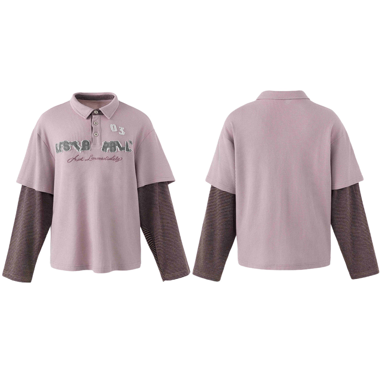 Omirad Layered Waffle Polo Tee