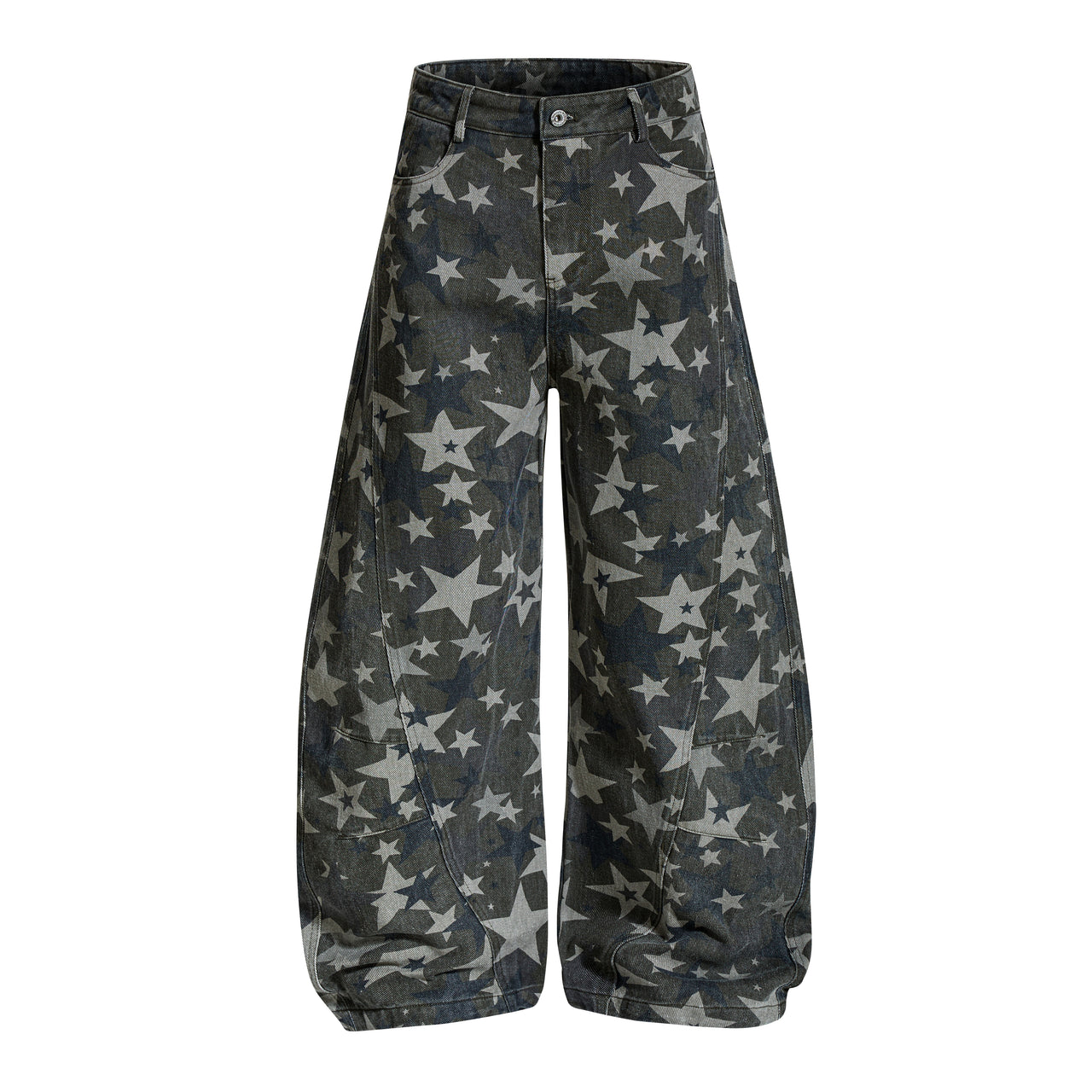 American Vintage Star Camouflage Curved Blade Jeans