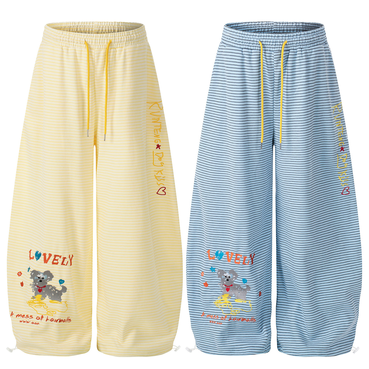 Omirad Playful Striped Balloon Sweatpants