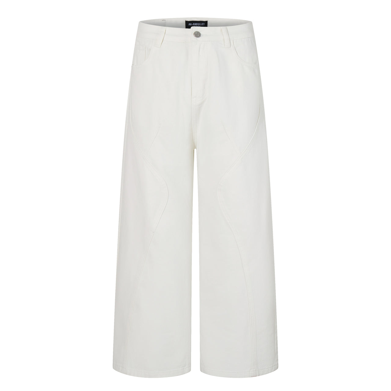 American Vintage Patchwork Straight Leg Jeans