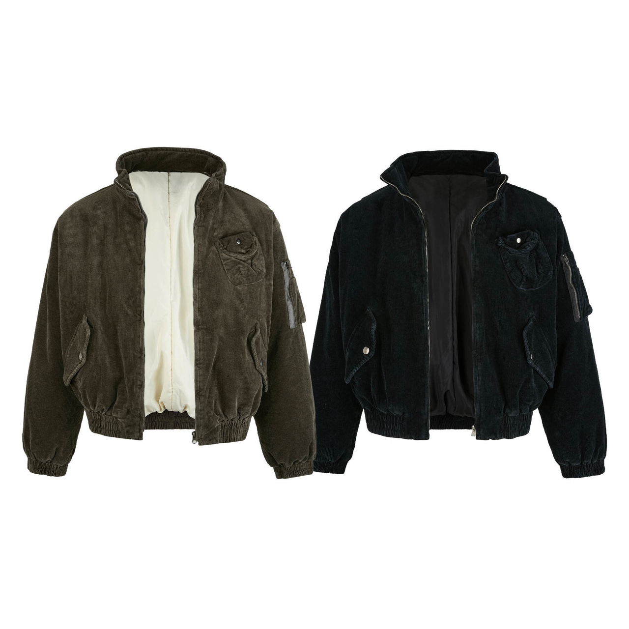 Omirad Corduroy Utility Bomber Jacket