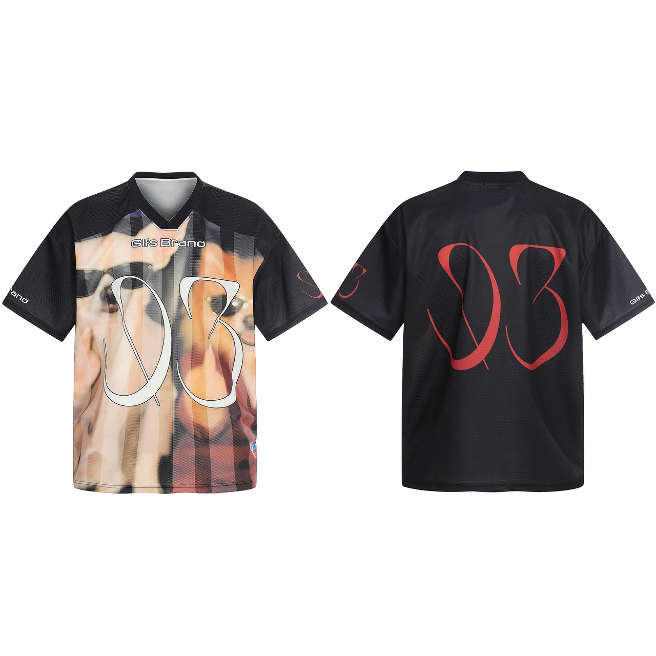 Omirad Abstract Portrait Mesh Jersey