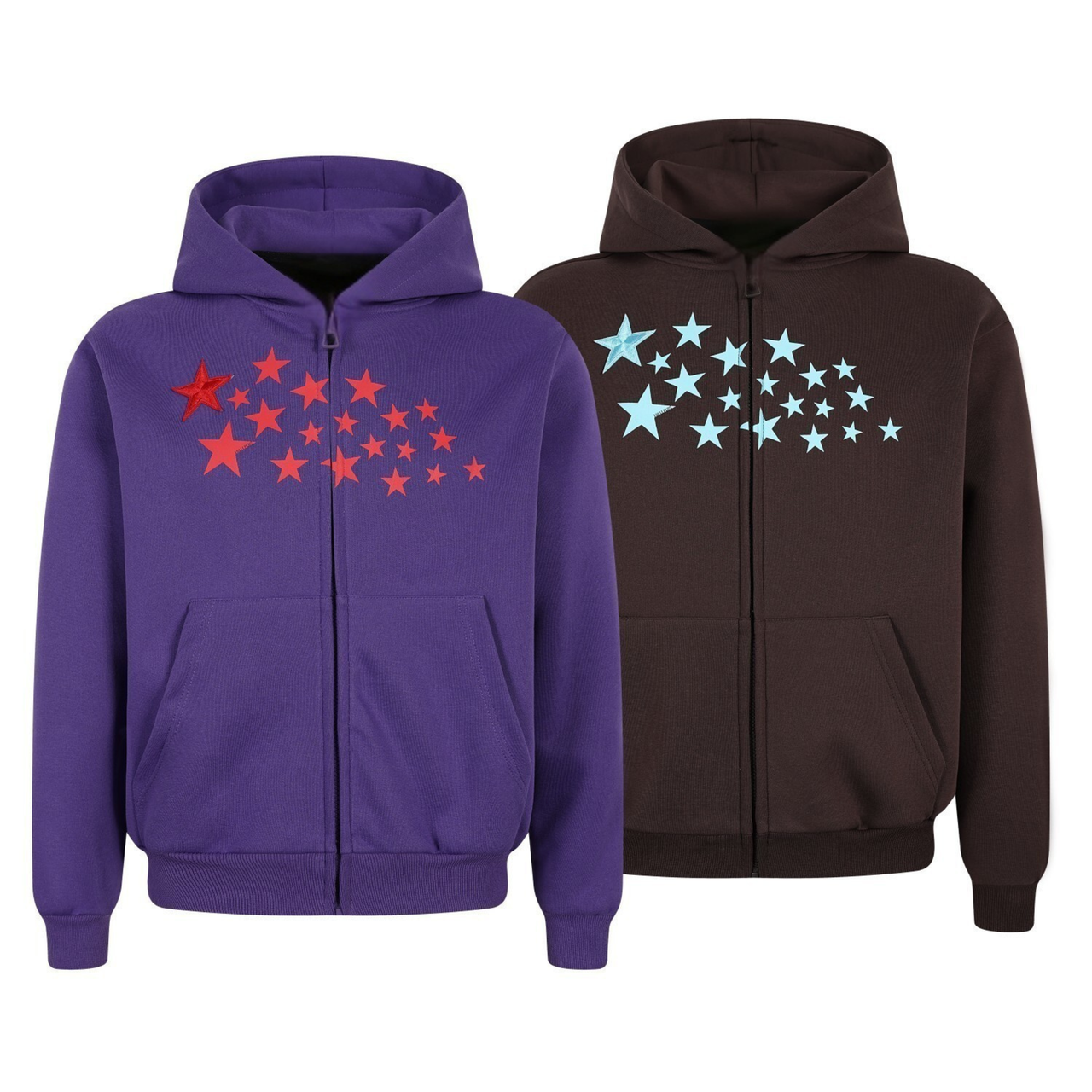 Omirad Star Graphic Zip Hoodie