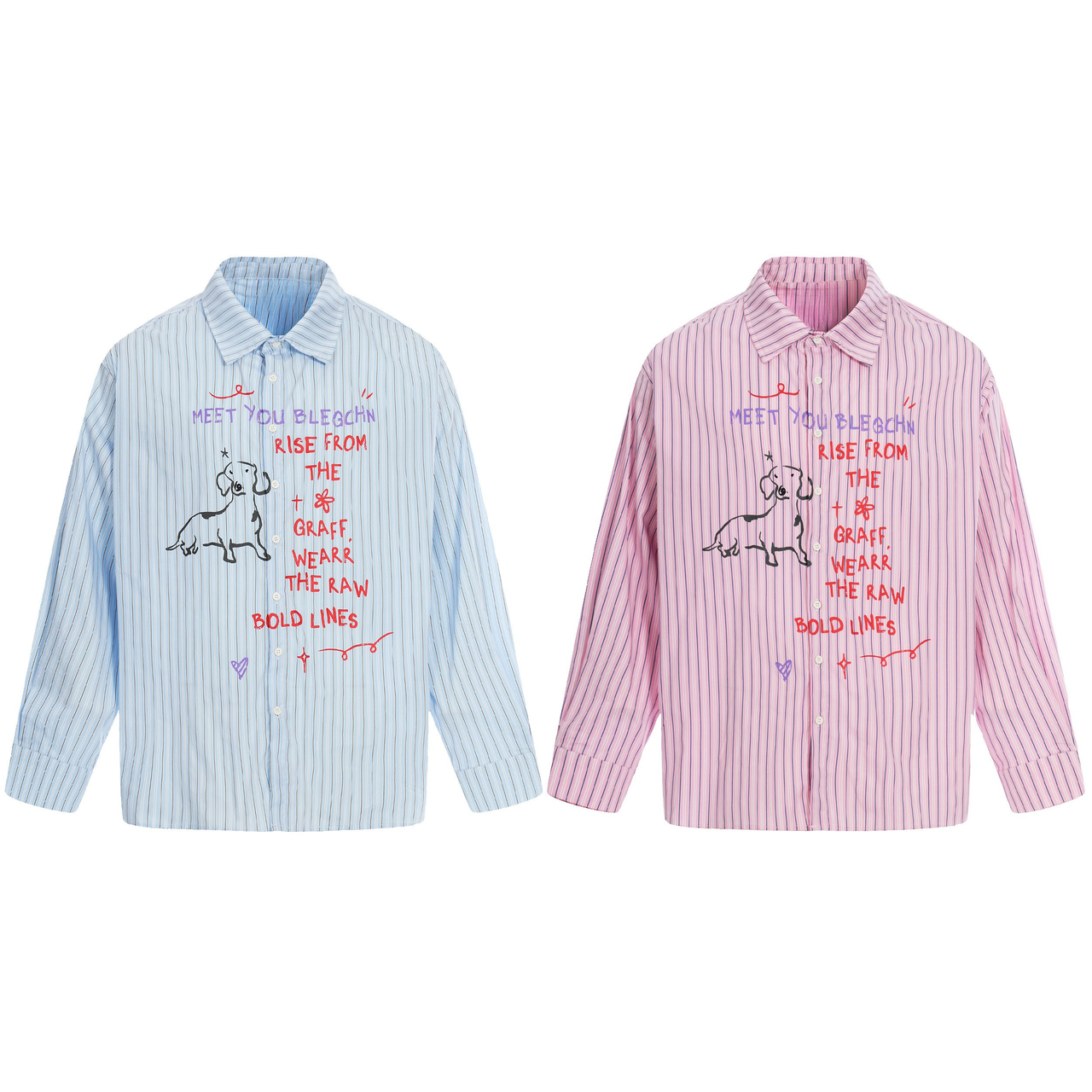 Omirad Handwritten Stripe Shirt