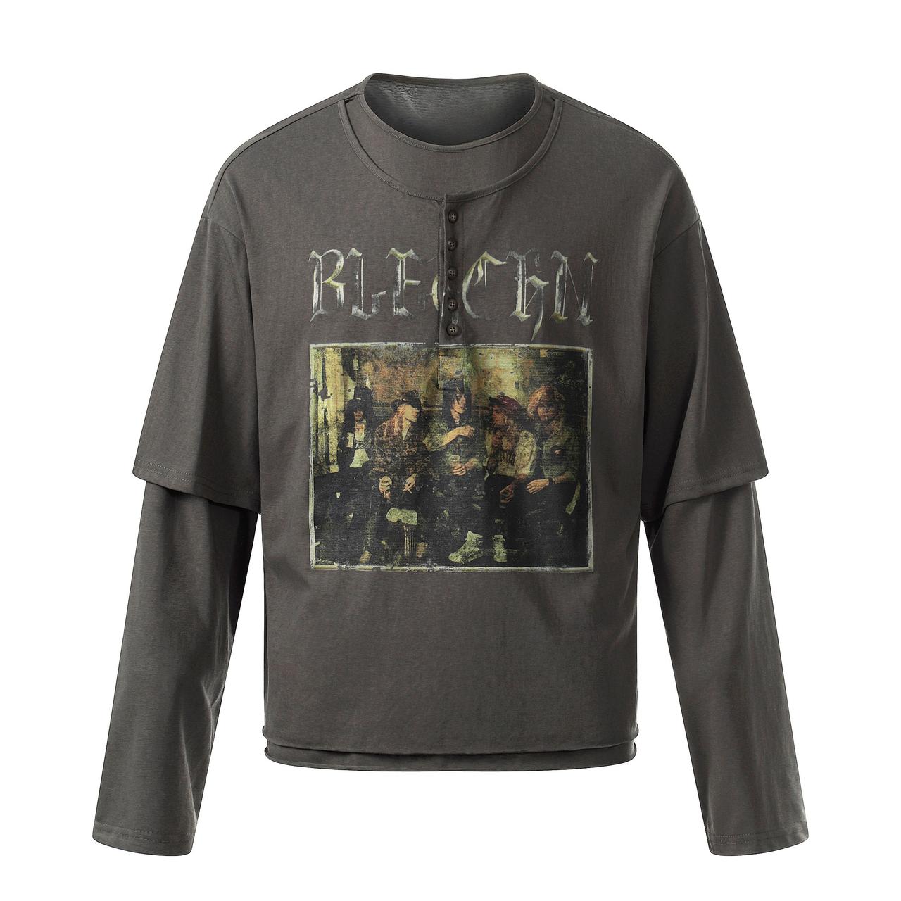 Omirad Layered Graphic Long Sleeve Tee