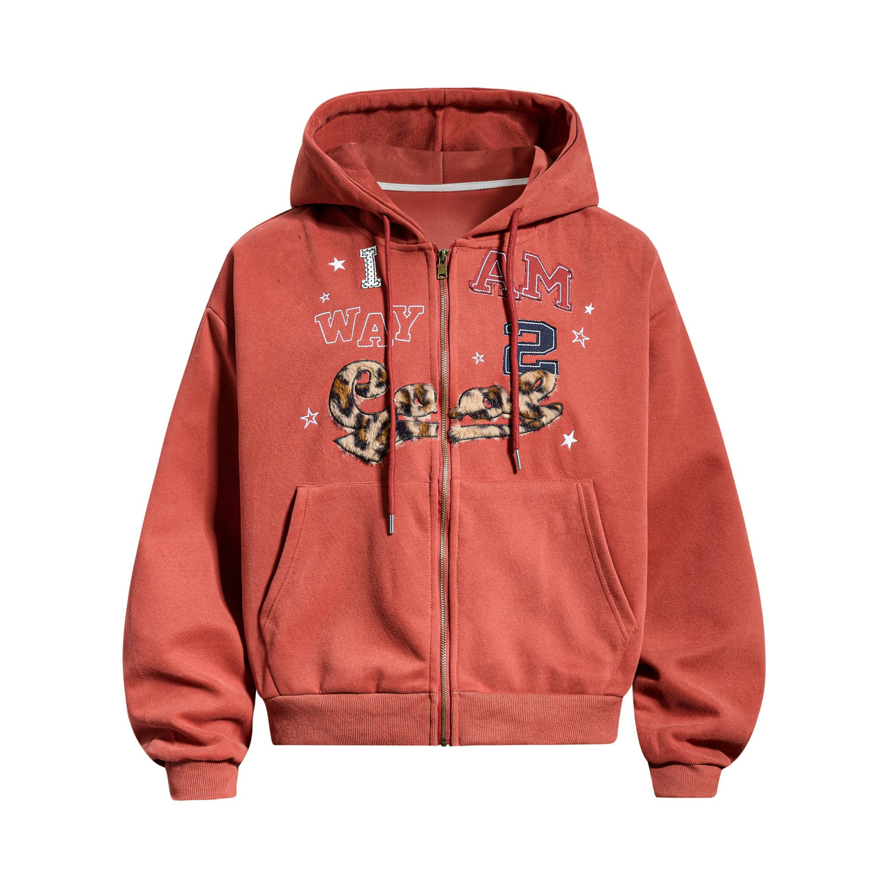 Omirad Vintage Graphic Zip Hoodie