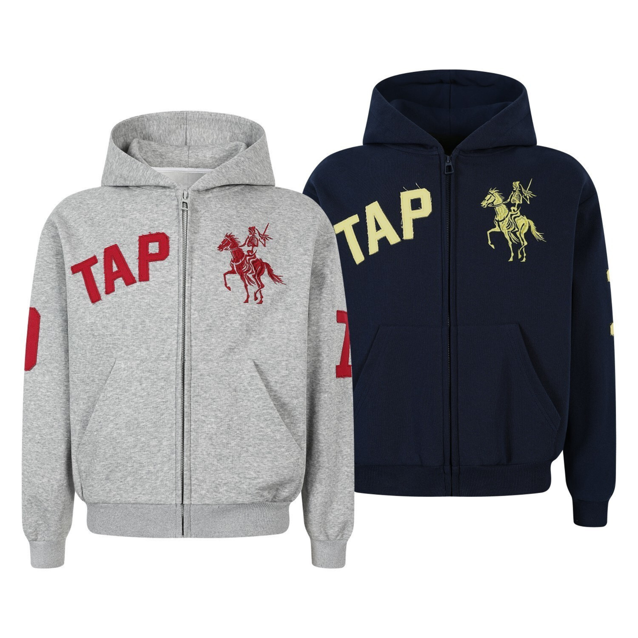 Omirad Zip-Up Graphic Hoodie