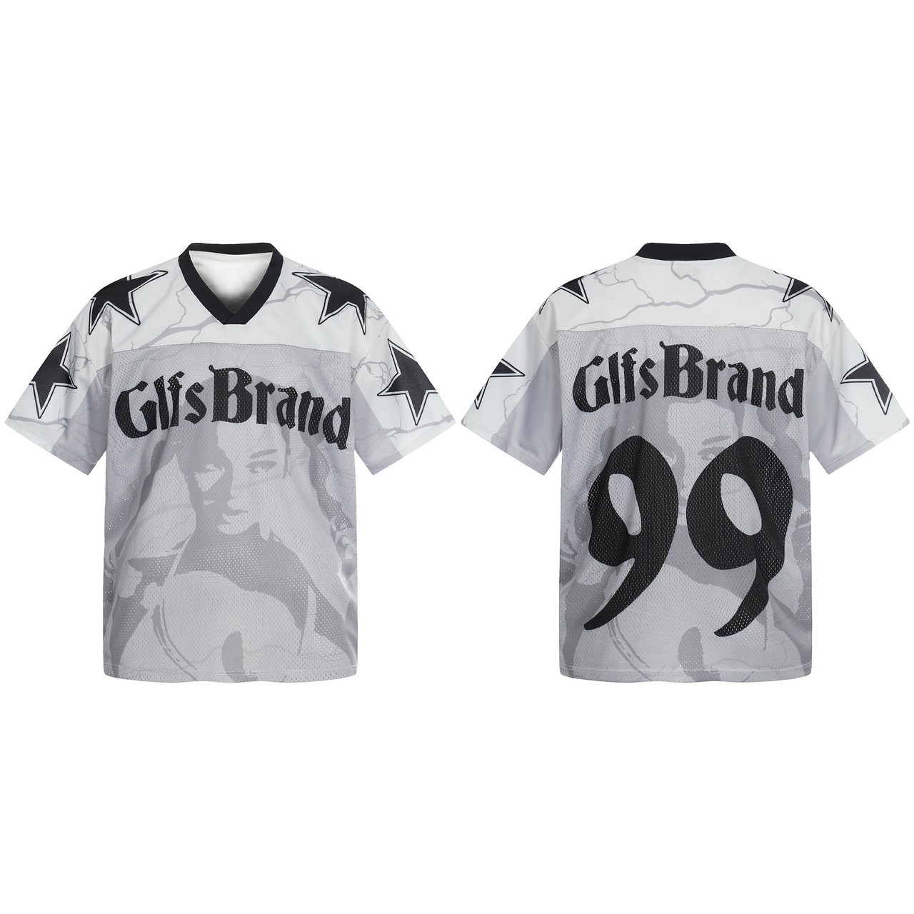 Omirad Portrait Graphic Mesh Jersey