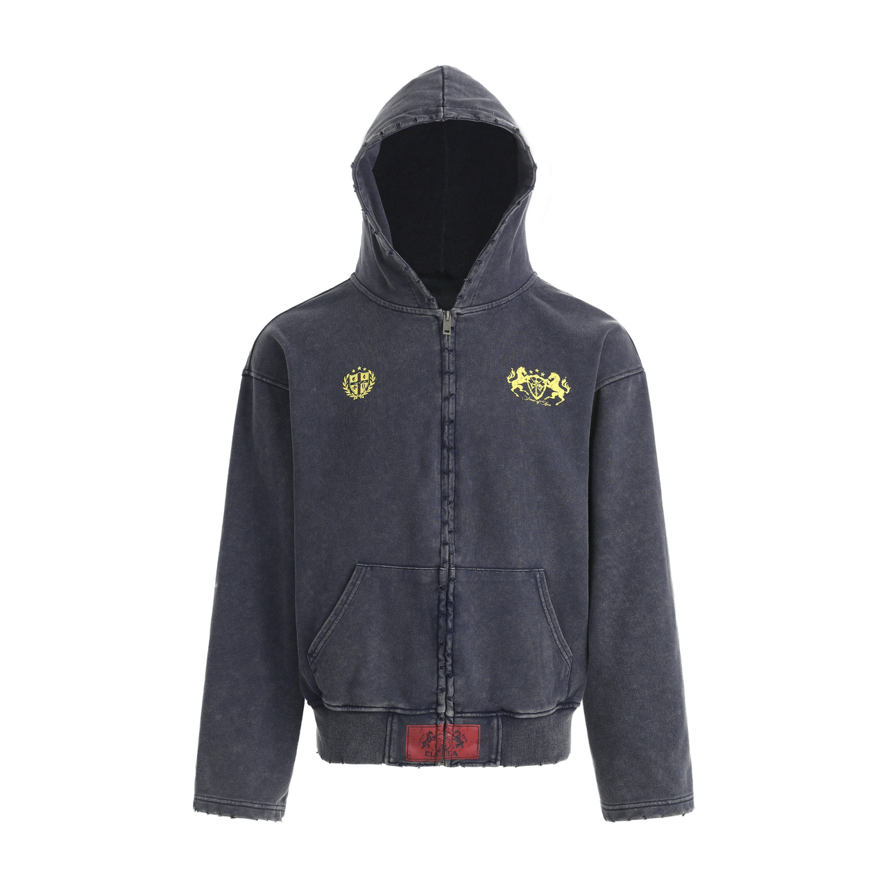 Omirad Vintage Crest Zip Hoodie