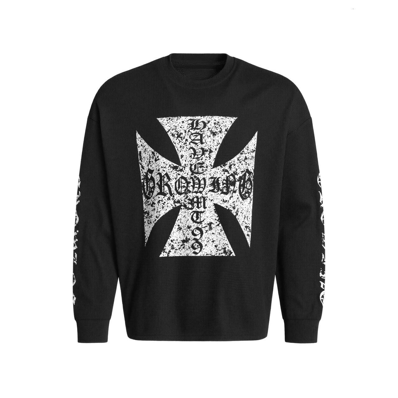 Omirad Gothic Cross Knit Sweatshirt