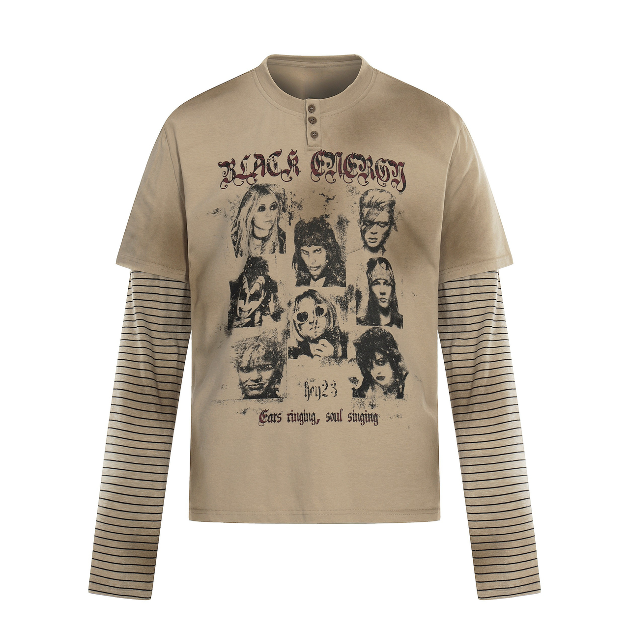 Omirad Vintage Portrait Layered Tee