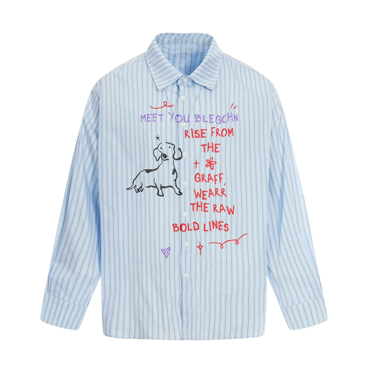 Omirad Handwritten Stripe Shirt