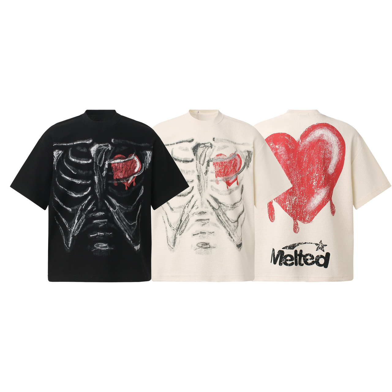 Omirad Melted Heart Ribcage Graphic Tee