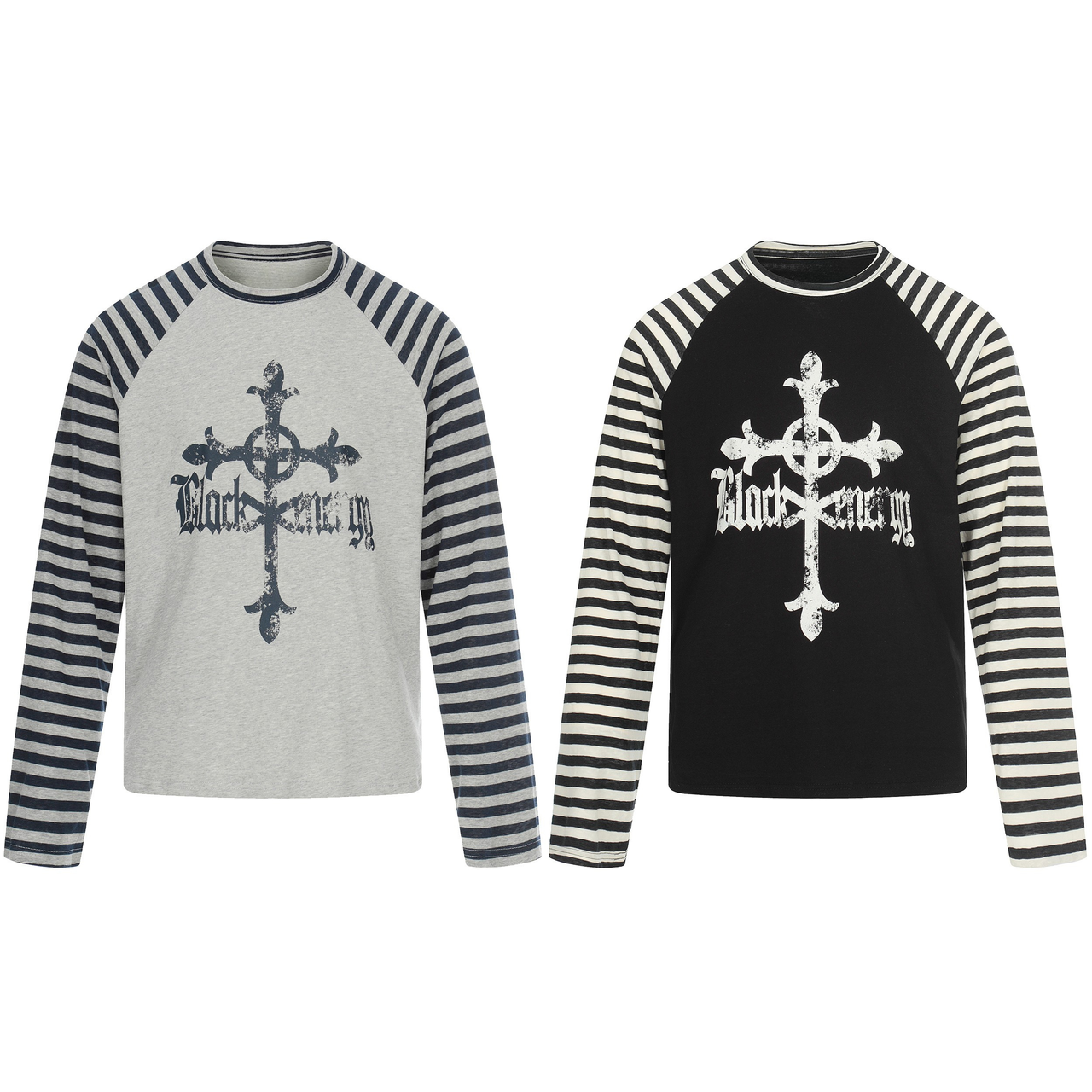 Omirad Cross Graphic Raglan Long Sleeve Tee