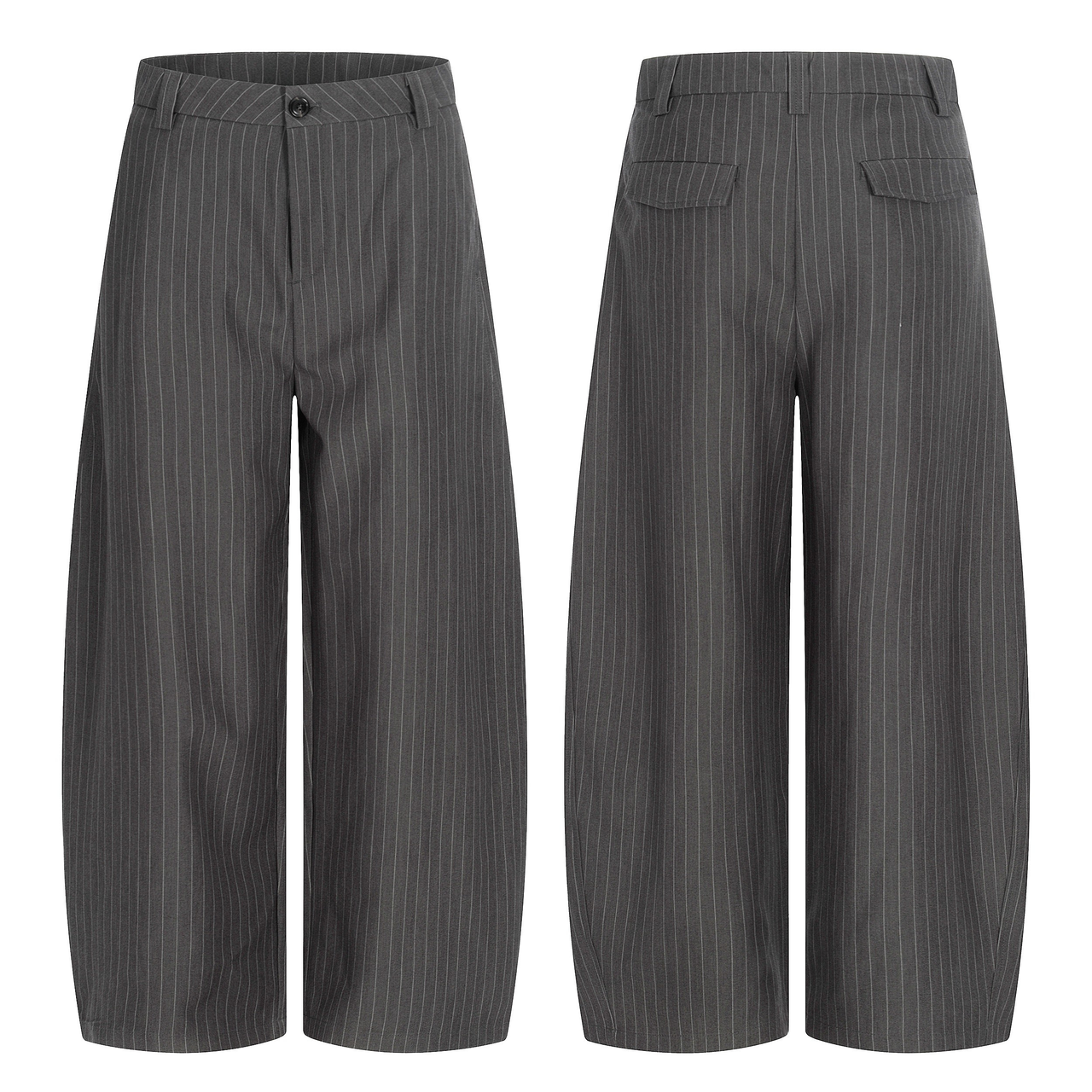 Omirad Pinstripe Wide-Leg Trousers
