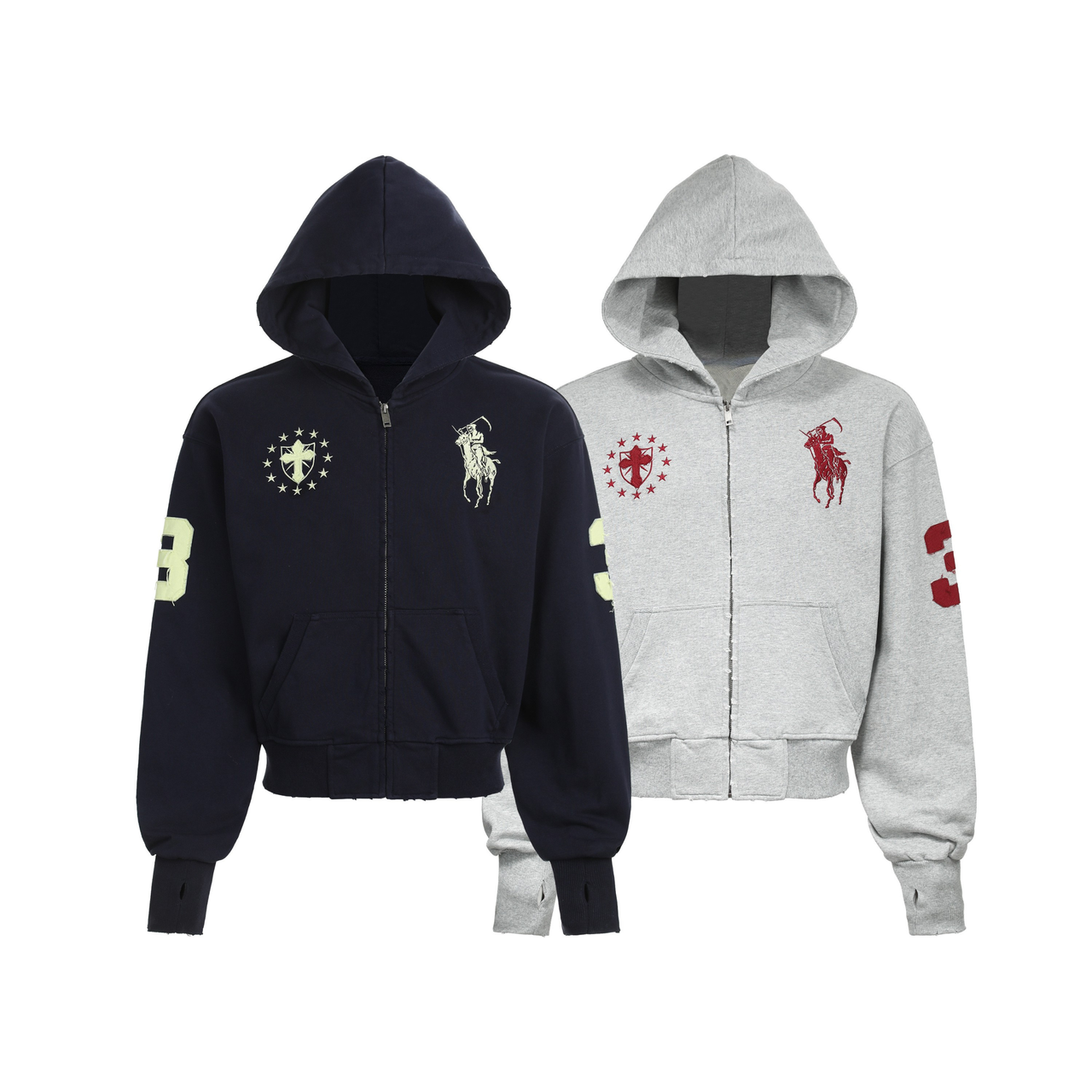 Omirad Heritage Crest Zip Hoodie
