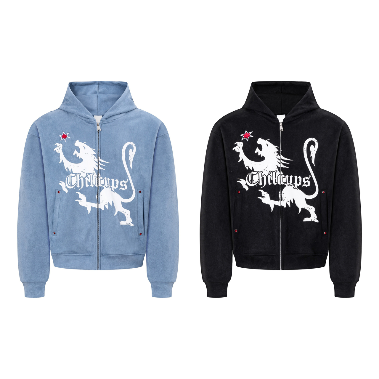 Omirad Vintage Lion Zip Hoodie