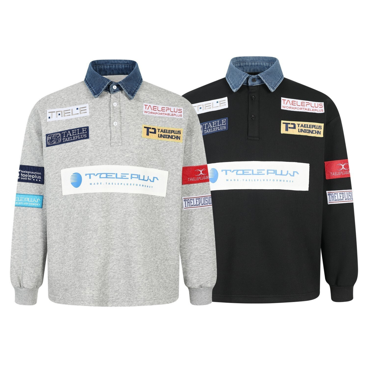 Omirad Patchwork Polo Sweatshirt