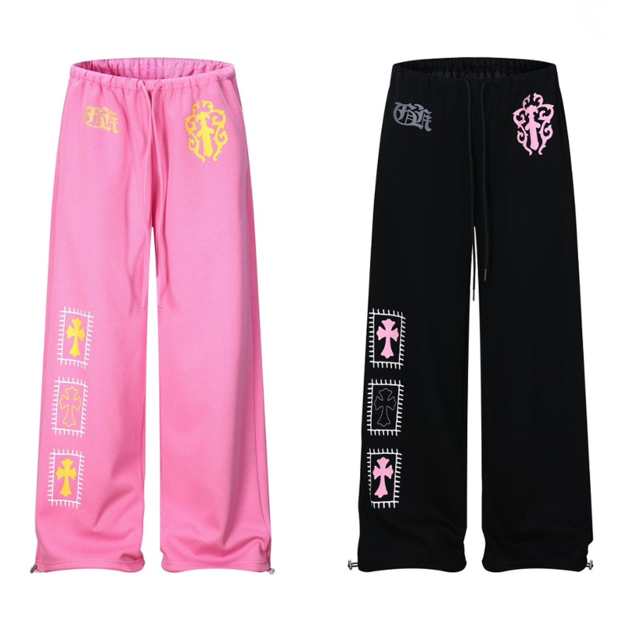 Omirad Graphic Wide-Leg Sweatpants