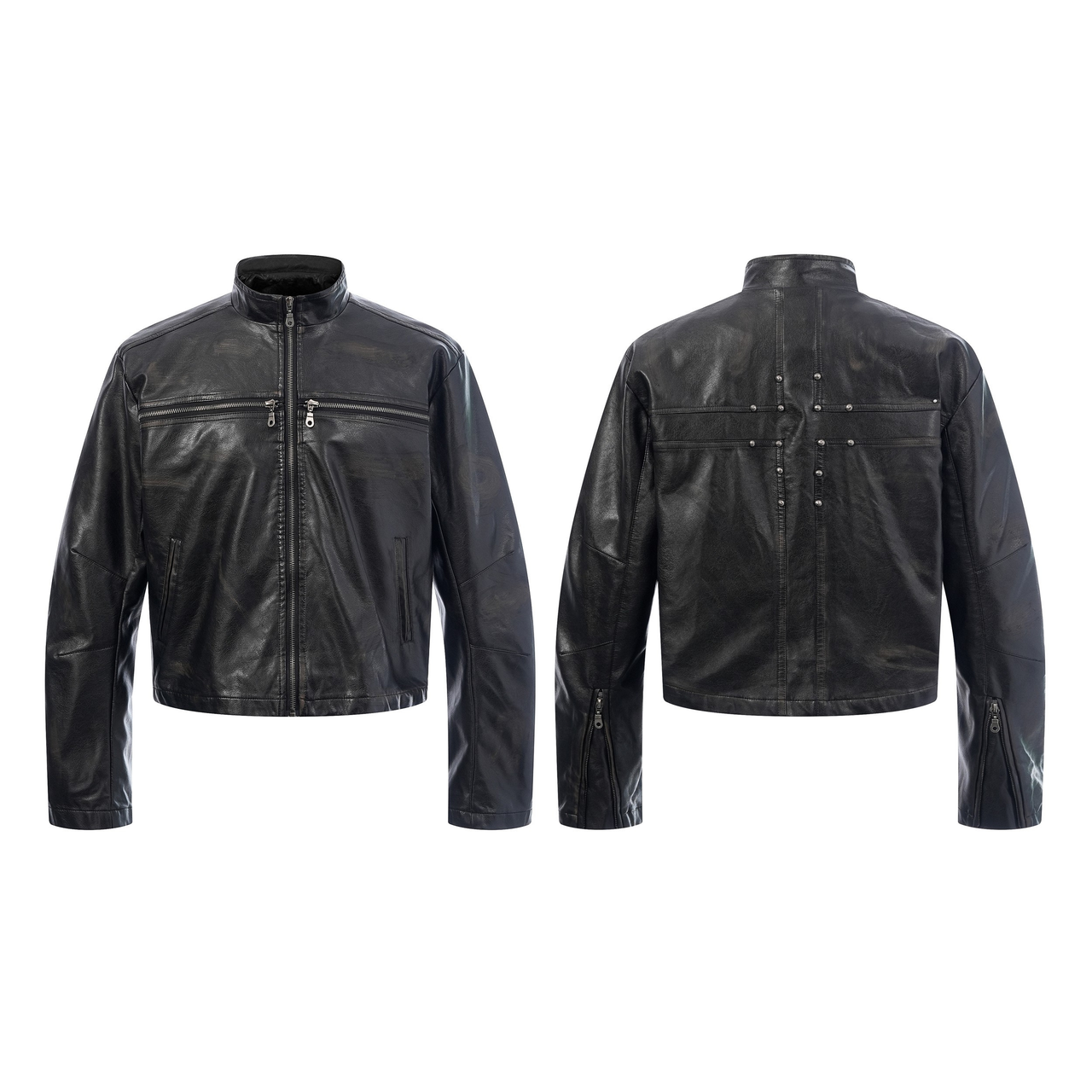 Omirad PU Leather Zip Jacket