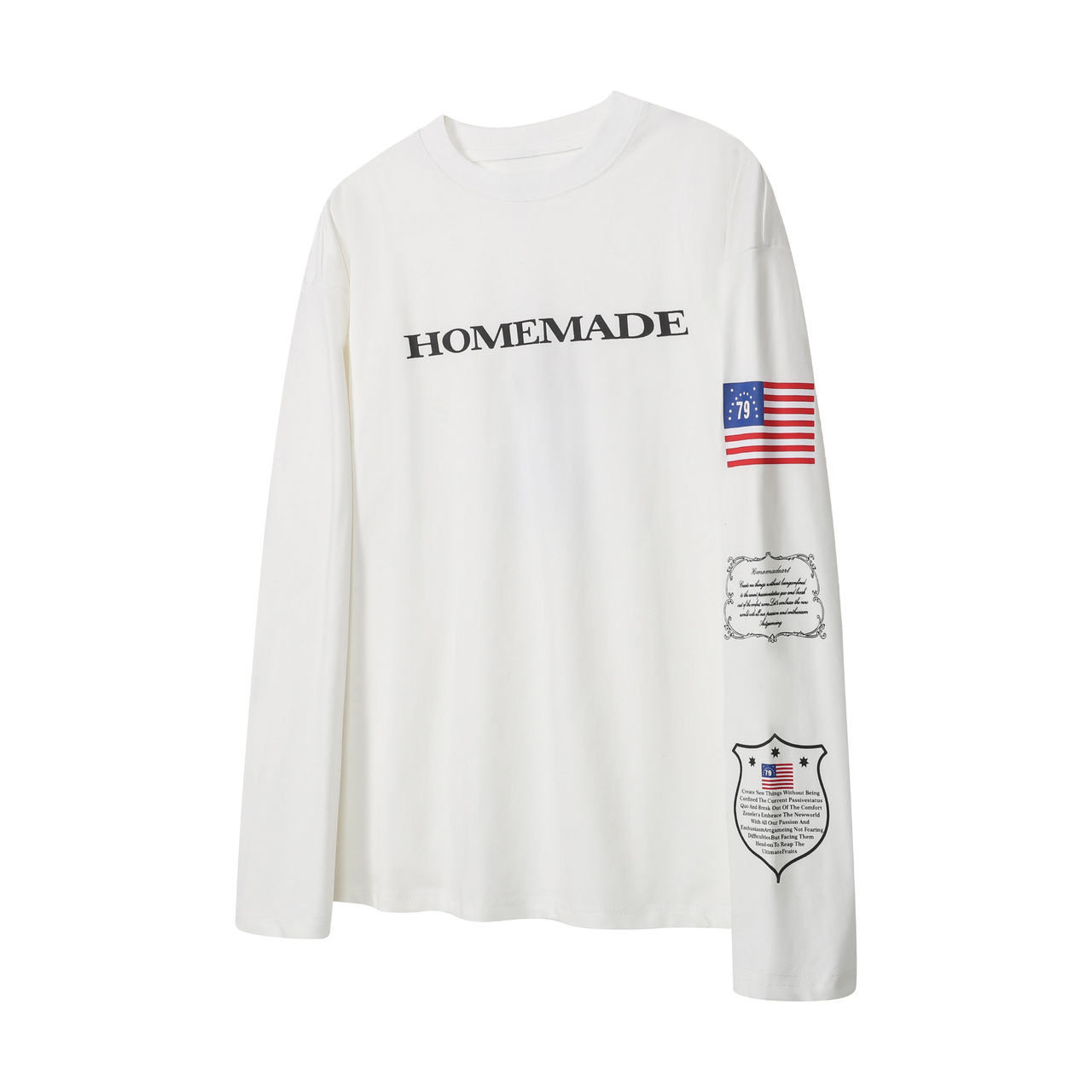 Omirad Homemade Flag Graphic Long Sleeve Tee
