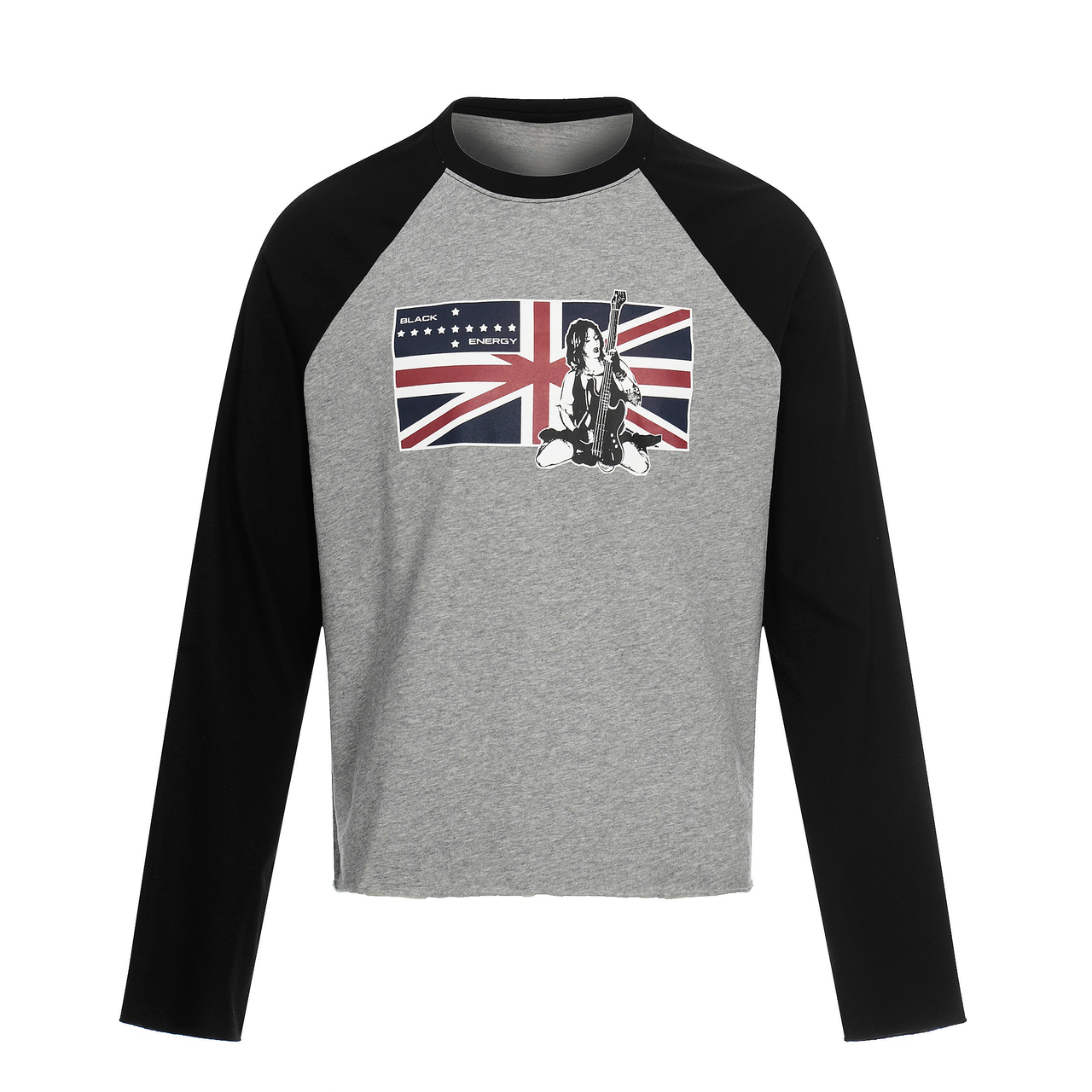 Omirad Union Flag Graphic Raglan Long Sleeve Tee