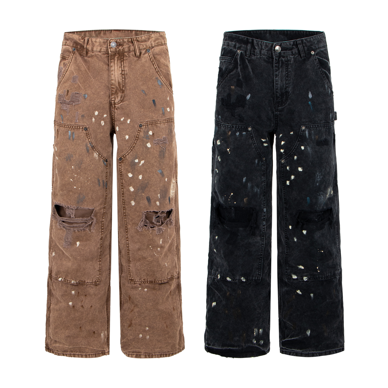 Omirad Distressed Workwear Denim Pants