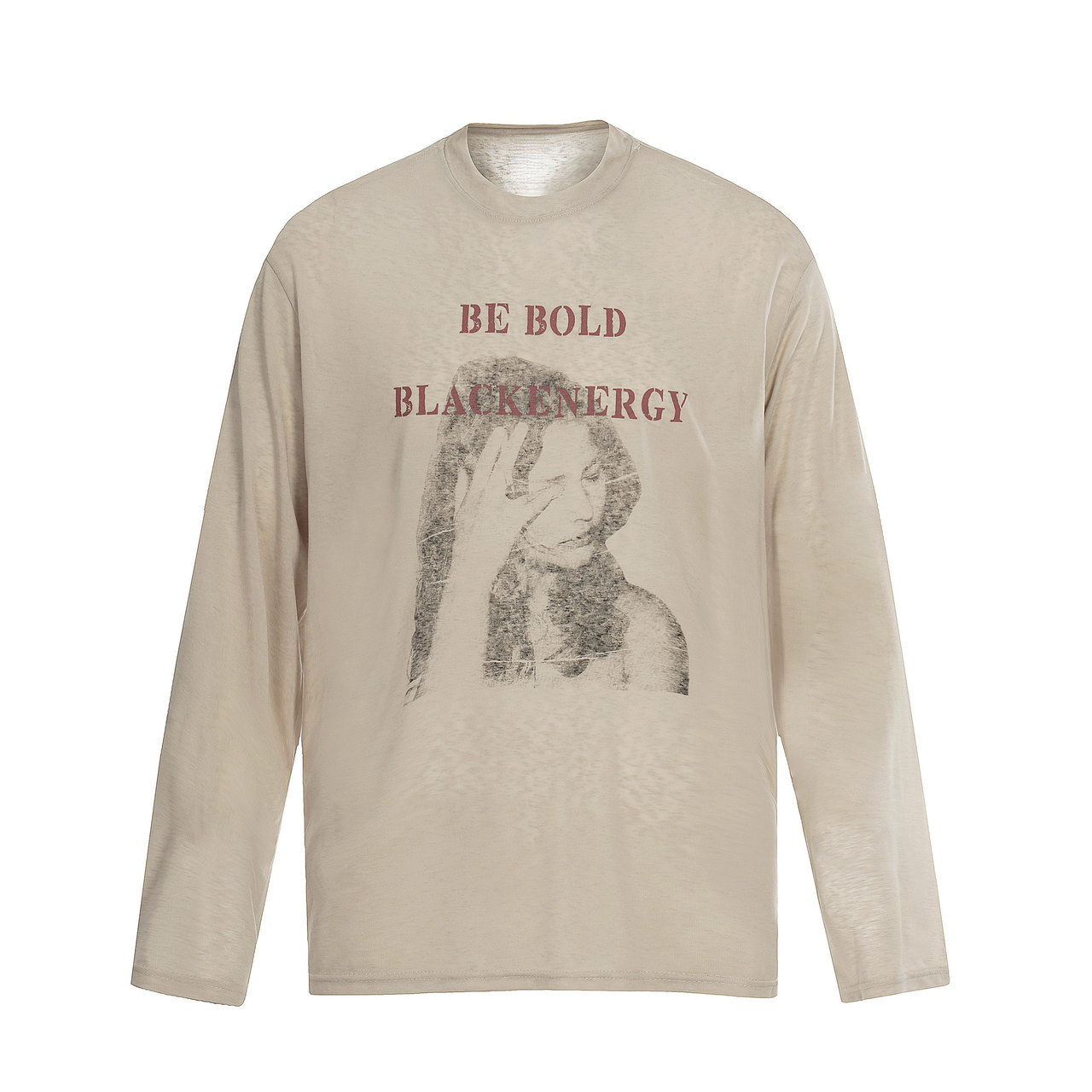 Omirad “Be Bold” Portrait Graphic Long Sleeve Tee