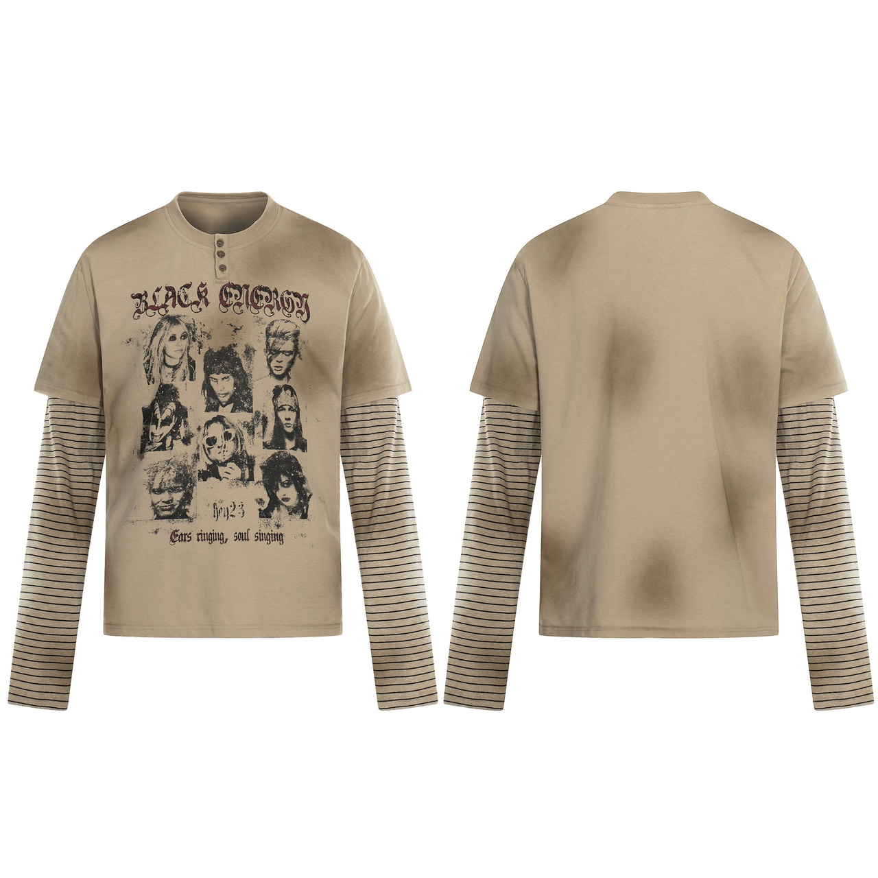 Omirad Vintage Portrait Layered Tee