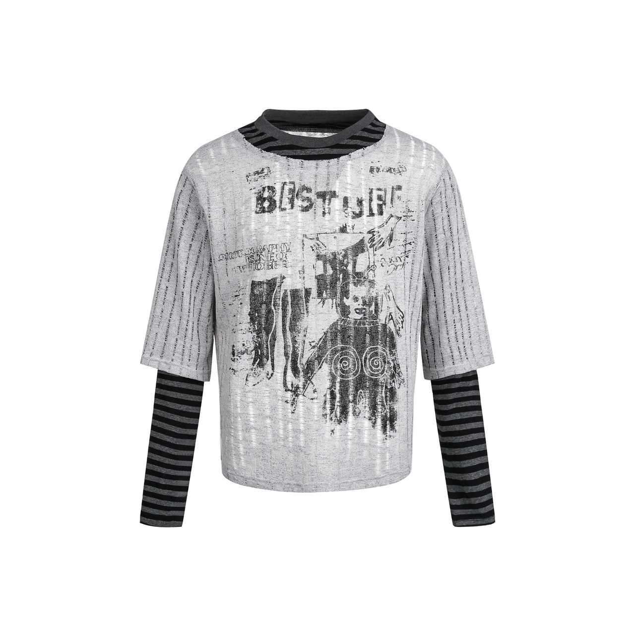 Omirad Layered Patchwork Sweater