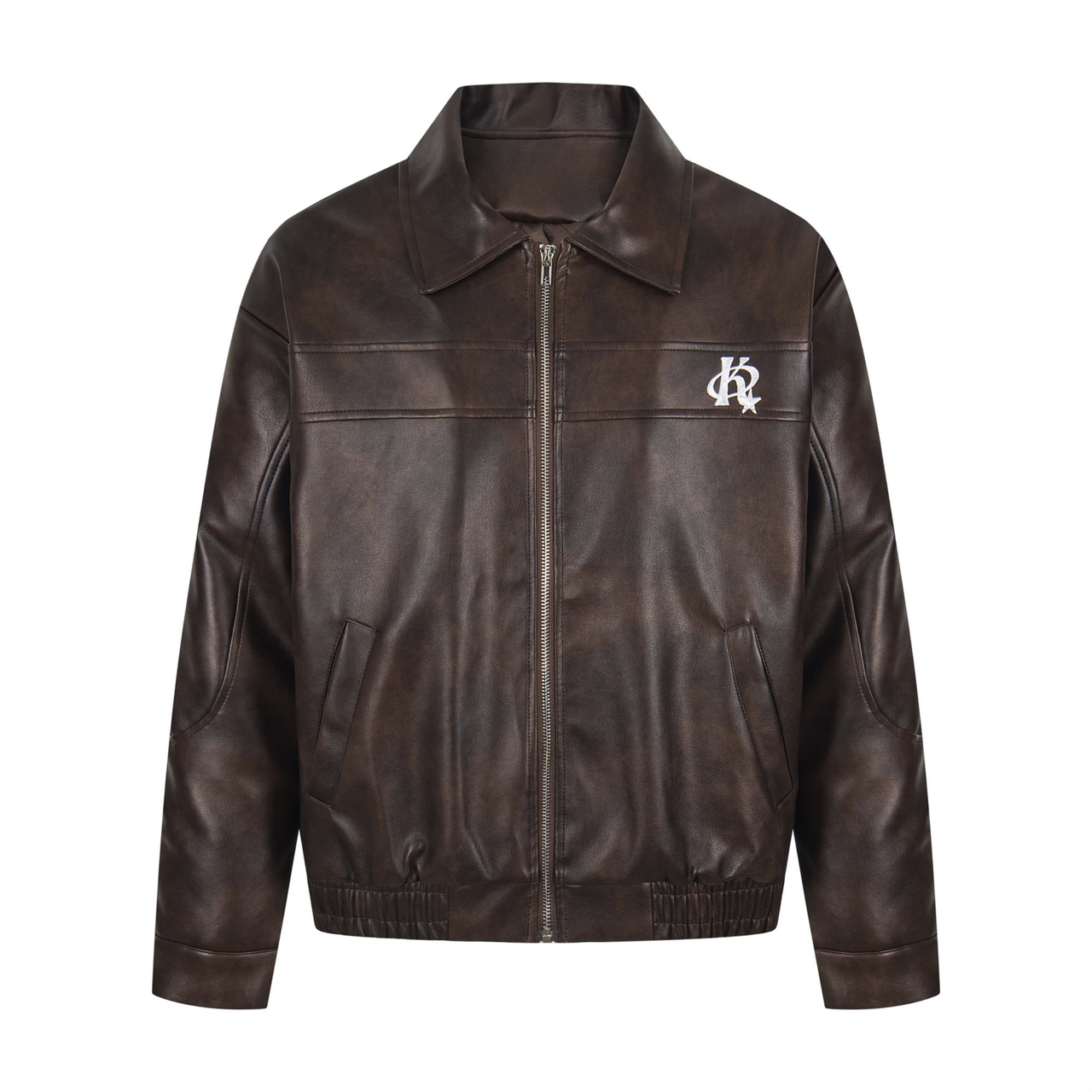 Omirad Vintage Lettering PU Jacket