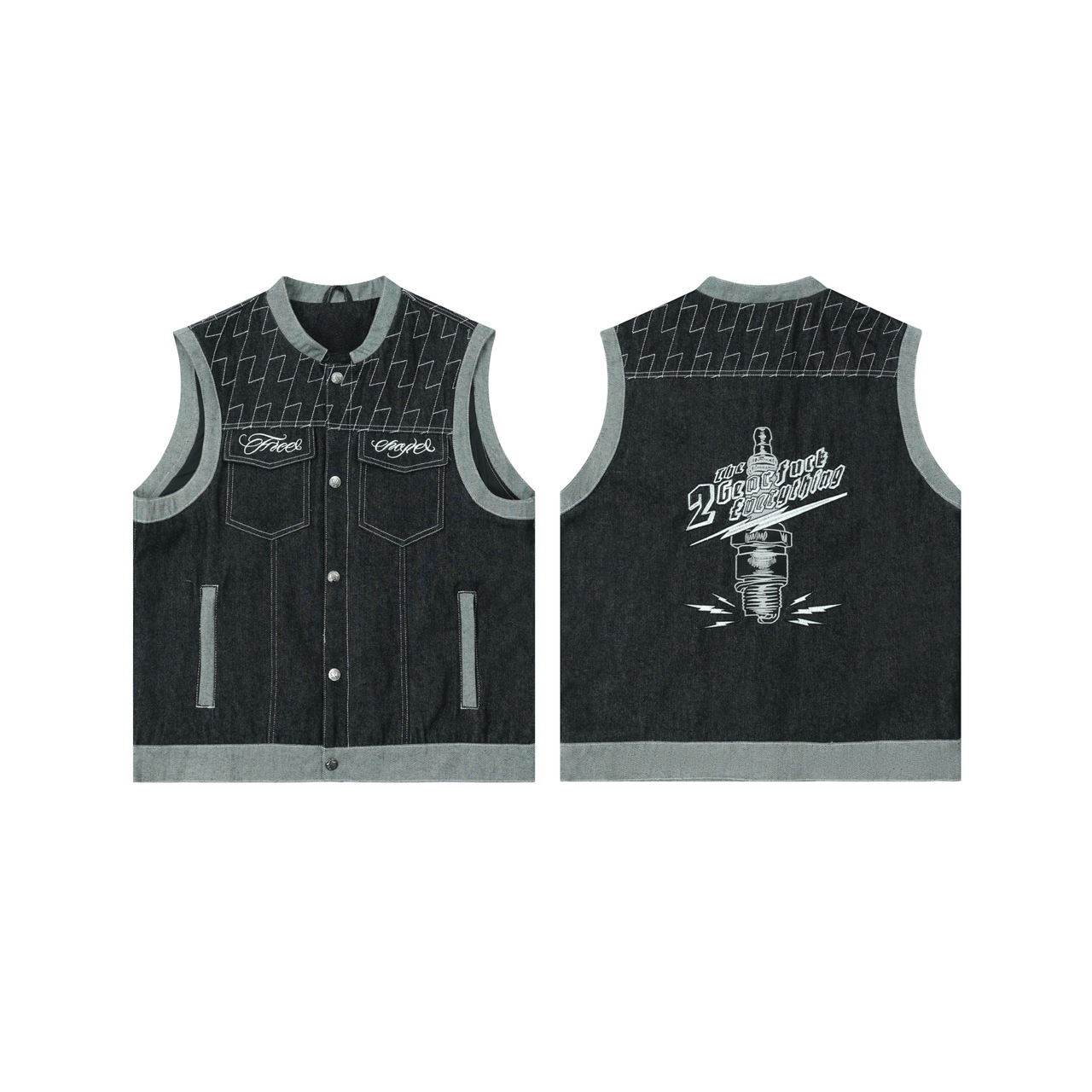 Omirad Vintage Racer Denim Vest