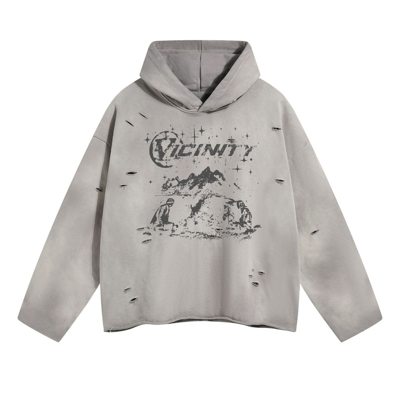 Omirad Graphic Distressed Hoodie
