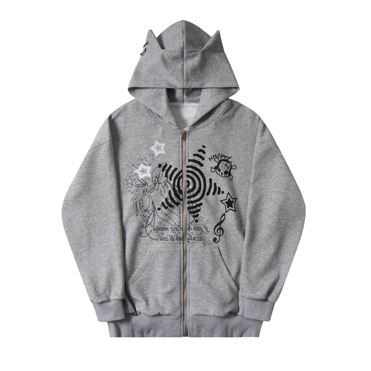 Omirad Graphic Zip-Up Hoodie